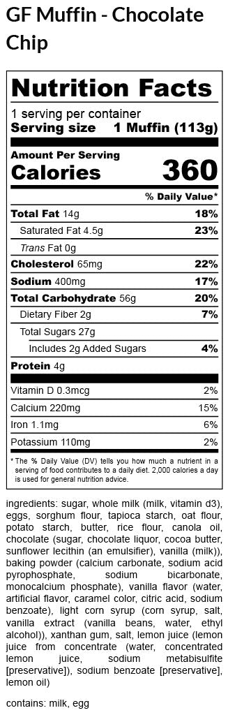 Chocolate Chip Muffin