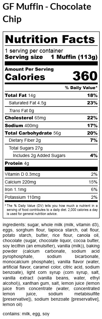 Chocolate Chip Muffin